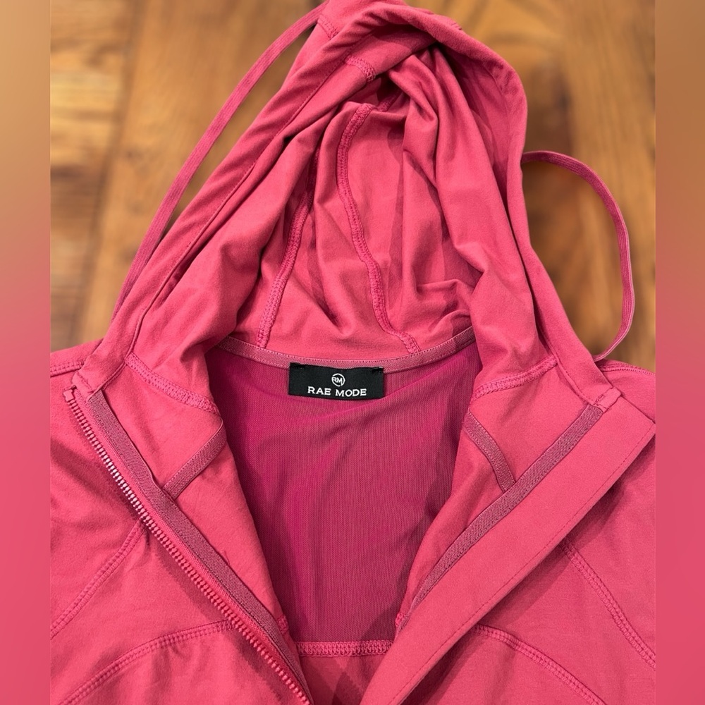Rae Mode Athleisure Hooded Jacket and Leggings NWT Size Large in Red/Coral - Picture 10 of 14